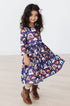 midnight-rainbow-3-4-sleeve-pocket-twirl-dress Mila & Rose - Sophia's StyleTwirl Pocket Dress 3/4-1